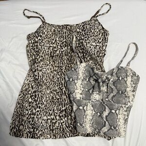 Animal Print and Snake Print tank top